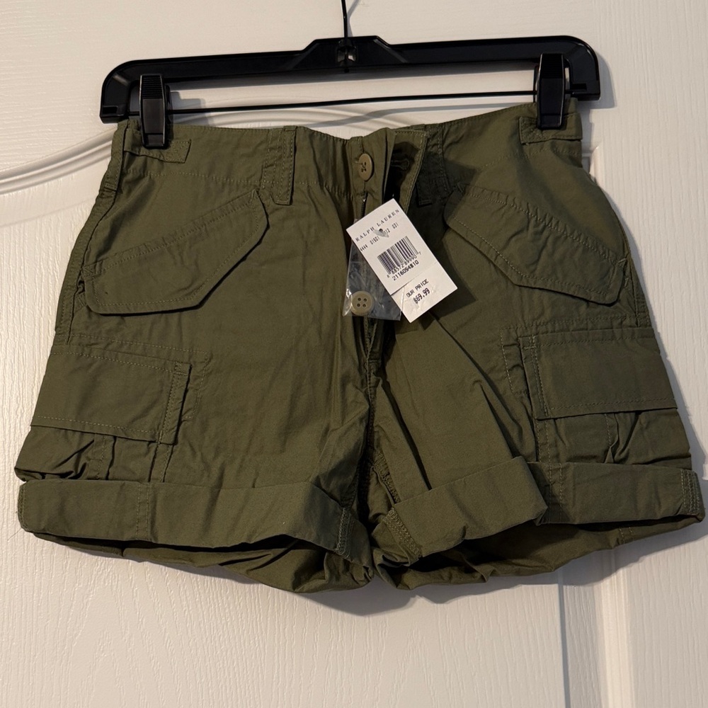 Ralph Lauren Women's Green Cargo Shorts